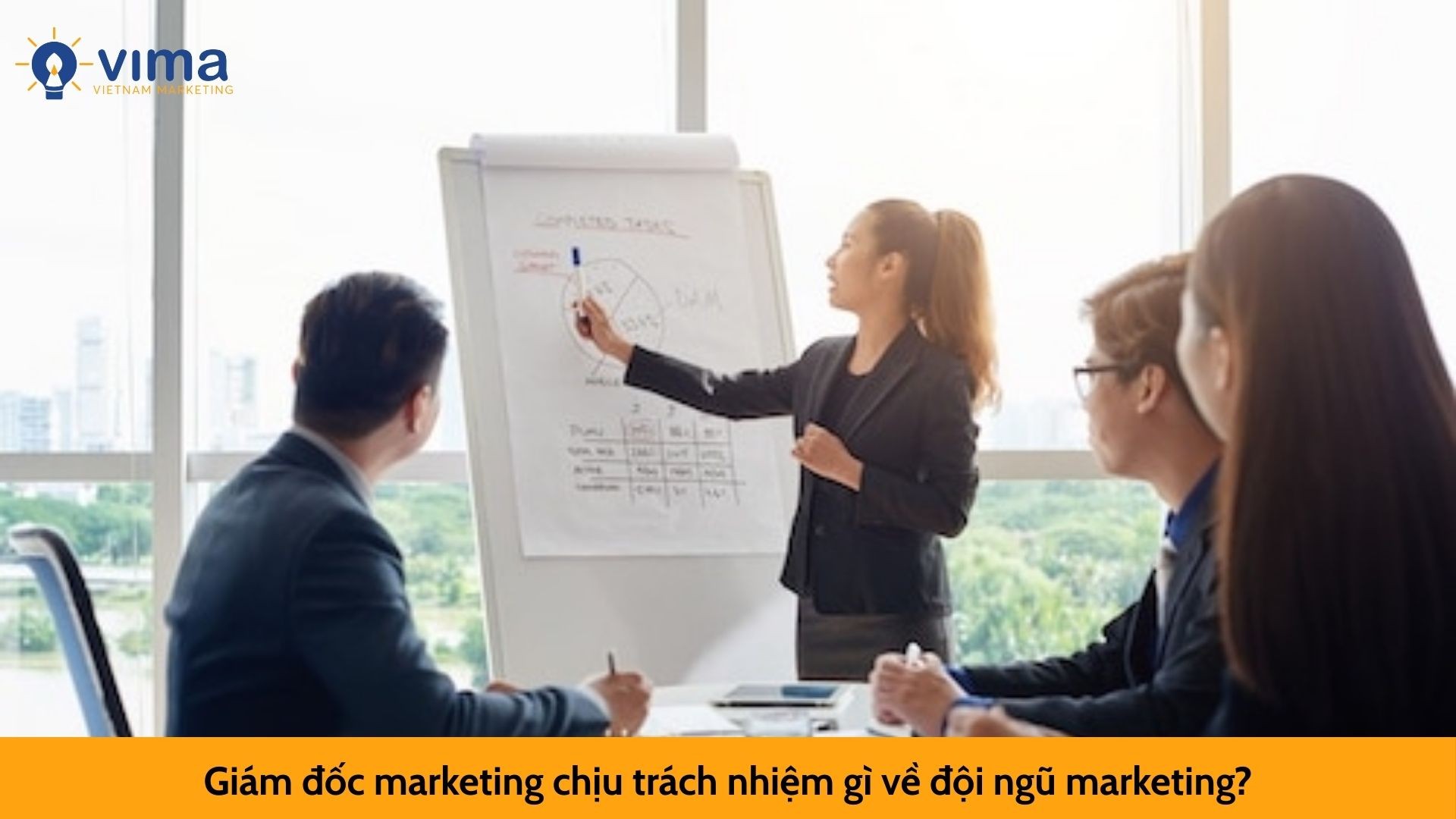 Giám đốc marketing chịu trách nhiệm gì về đội ngũ marketing?